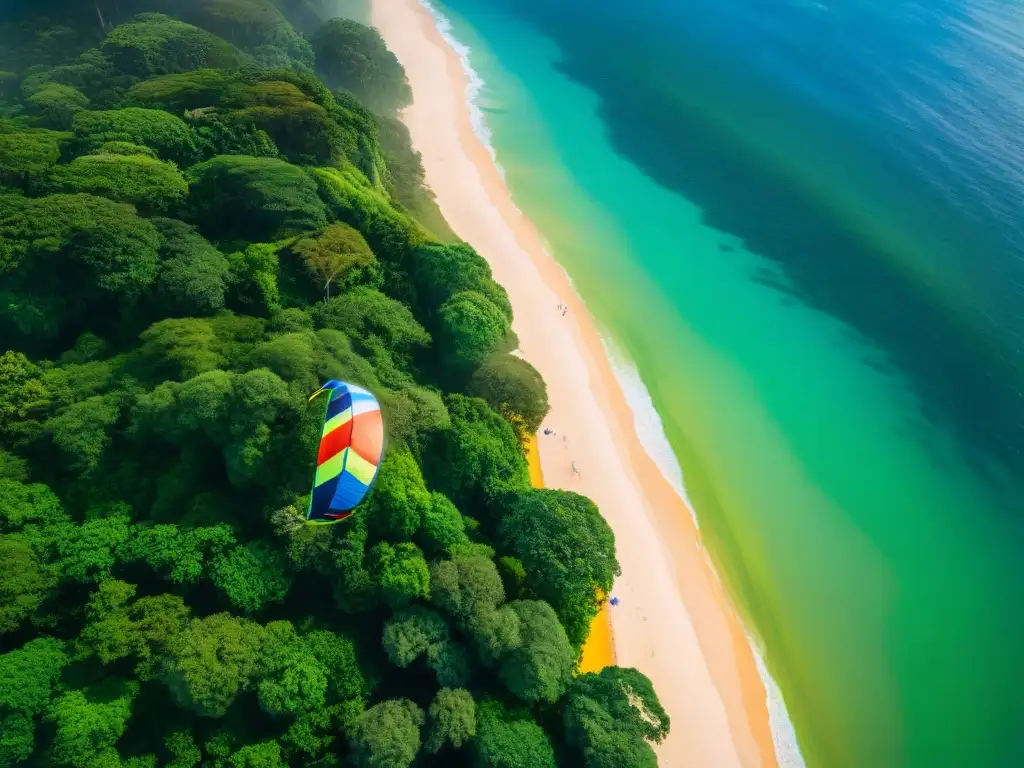 Kitesurf en América Latina: Surcando olas con coloridos cometas en las costas de Brasil