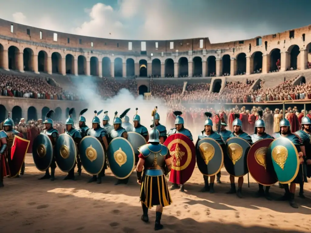 Majestuosos juegos funerarios en civilizaciones antiguas: un funeral de gladiador romano en el Coliseo