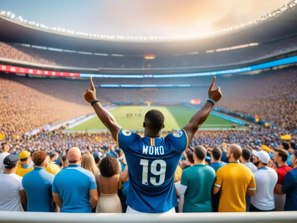 Mar de emociones en estadio lleno durante un momento crucial del deporte