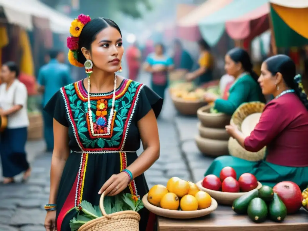 Mercado callejero en Ciudad de México con juegos y festivales en culturas