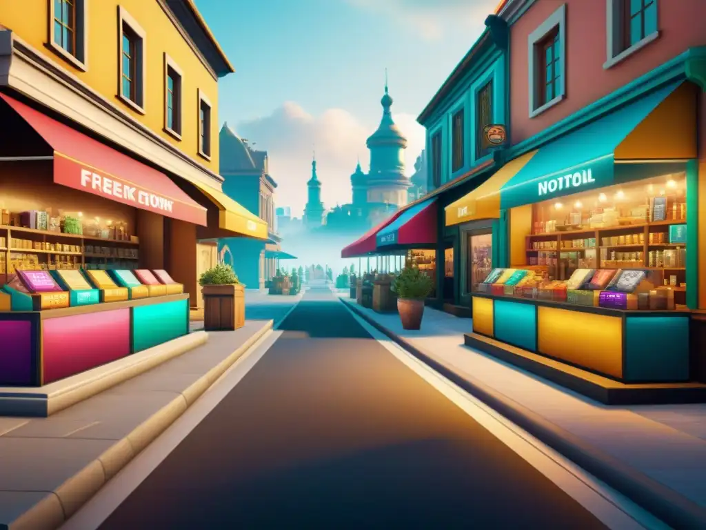 Comparación de modelos de negocio en juegos online: tienda virtual con elementos cosméticos vibrantes vs