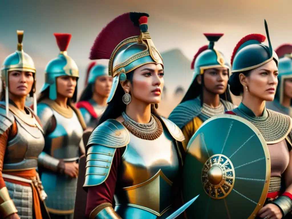 Planificación estratégica de guerreras ancestrales antes de la batalla Mujeres guerreras líderes de estrategia en la historia