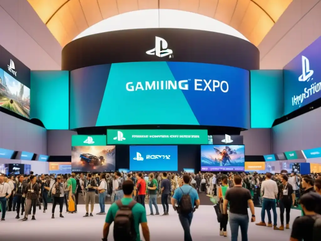 Multitud en convención de juegos, Sony y Microsoft destacan