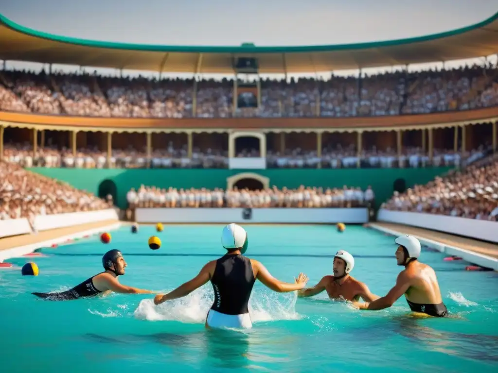 Multitud observa emocionada un partido histórico de polo acuático en Europa, evocando la rica historia del deporte en el continente