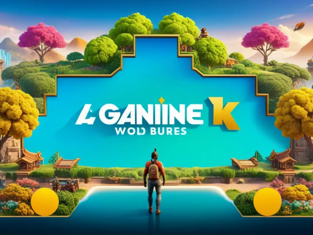 Un mundo virtual dividido en dos: el modelo de juego gratuito con colores vibrantes y el modelo de pago con contenido exclusivo y lujo