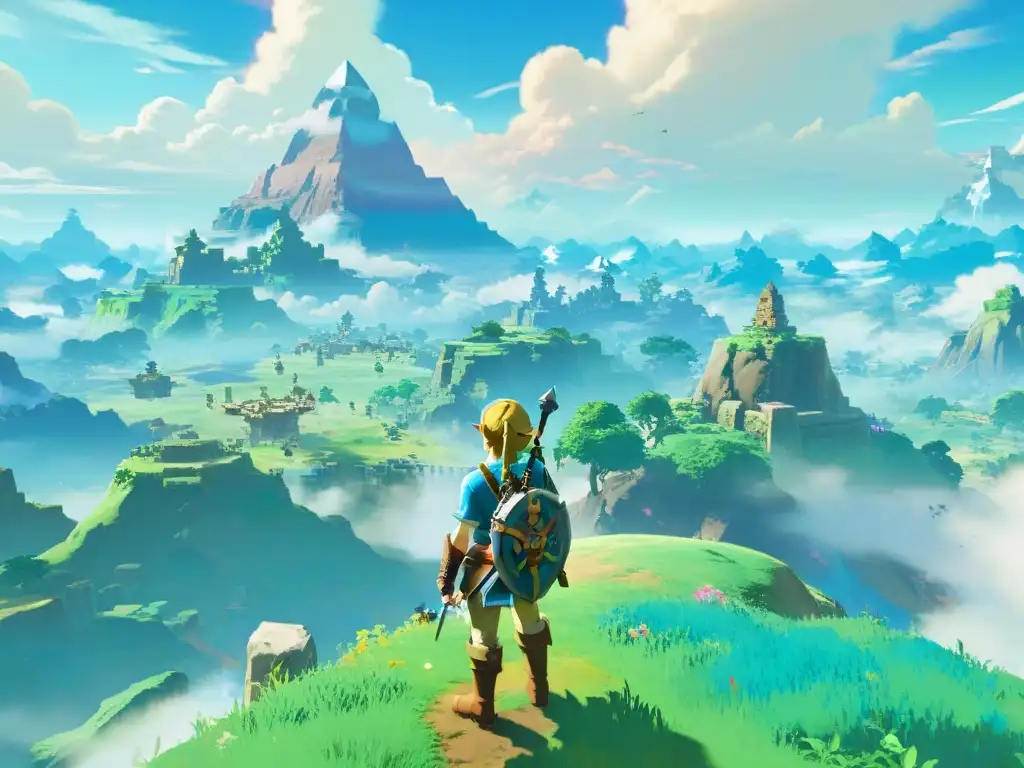 Contraste paisajístico entre Breath of the Wild y Skyward Sword Comparación entre mundos: la evolución de Zelda Breath y Skyward Sword