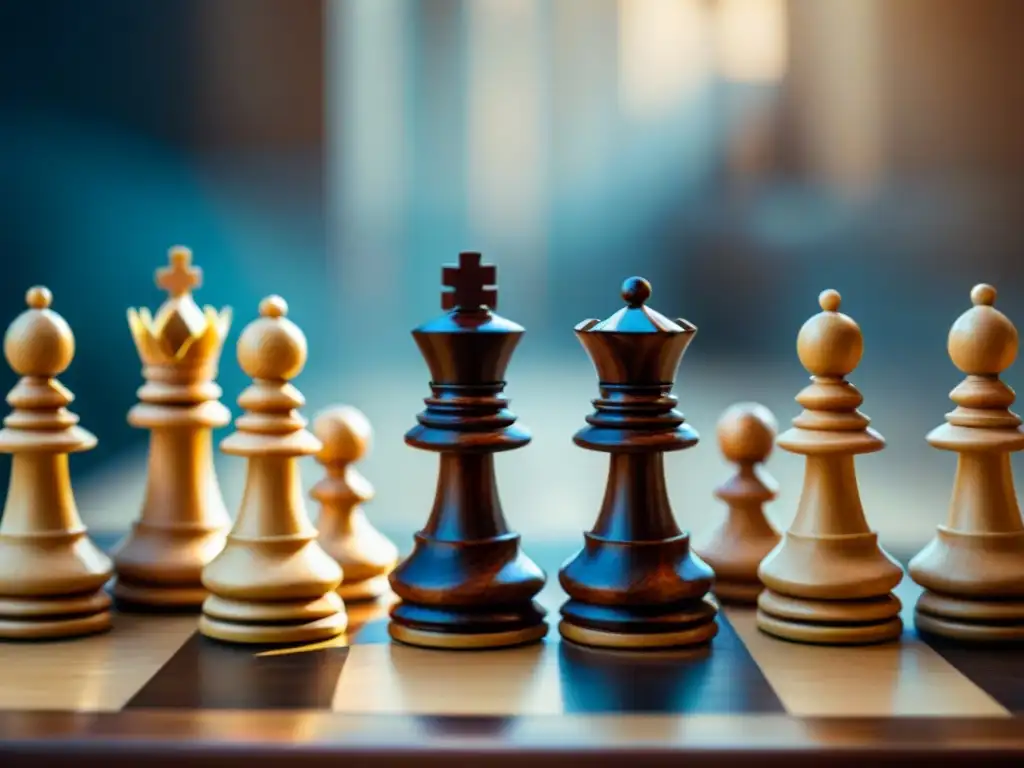 Una obra maestra del ajedrez en madera, con motivos culturales de Oriente y siglos de historia