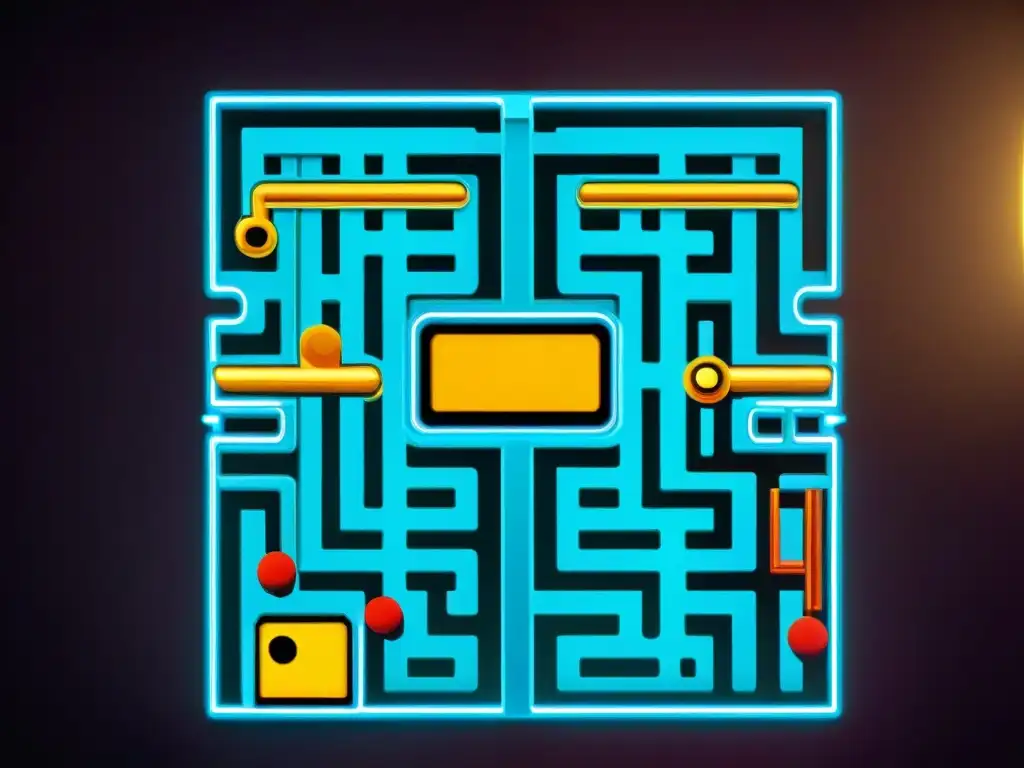 Comparación en pantalla dividida de PacMan retro y su versión moderna con IA en juegos retro