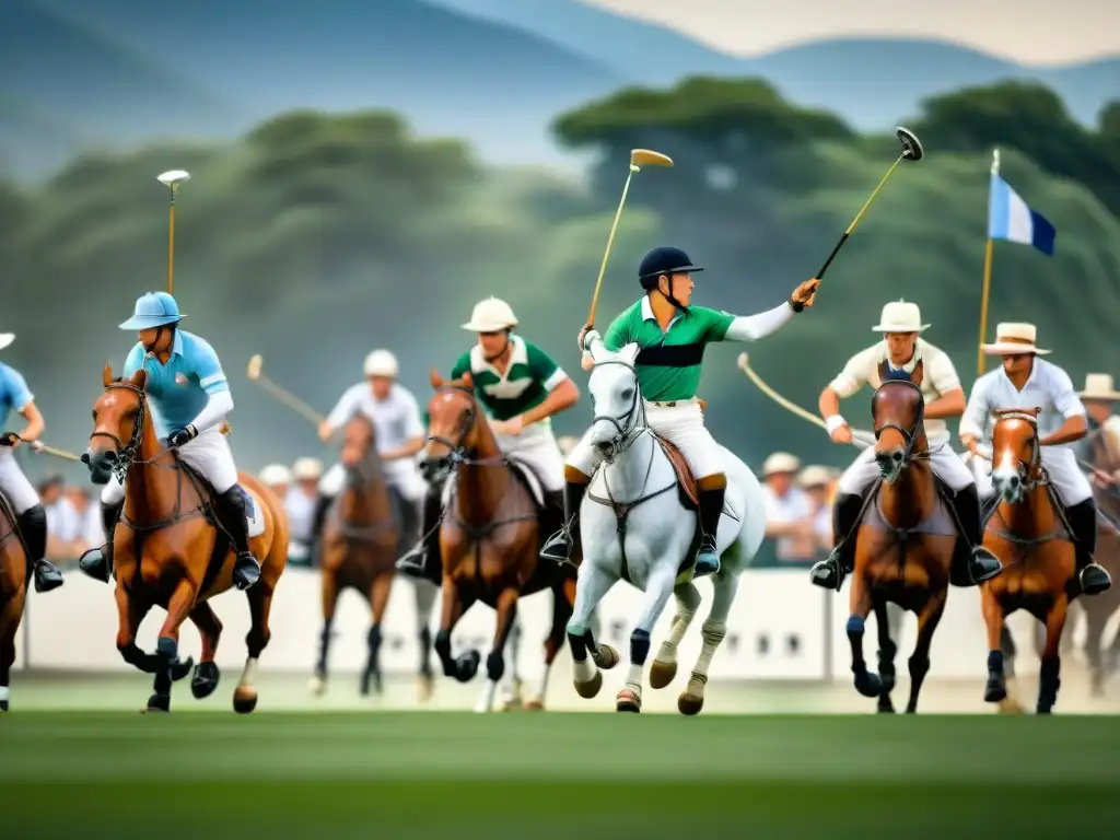 Partido de polo vintage en Argentina, histórico deporte ecuestre