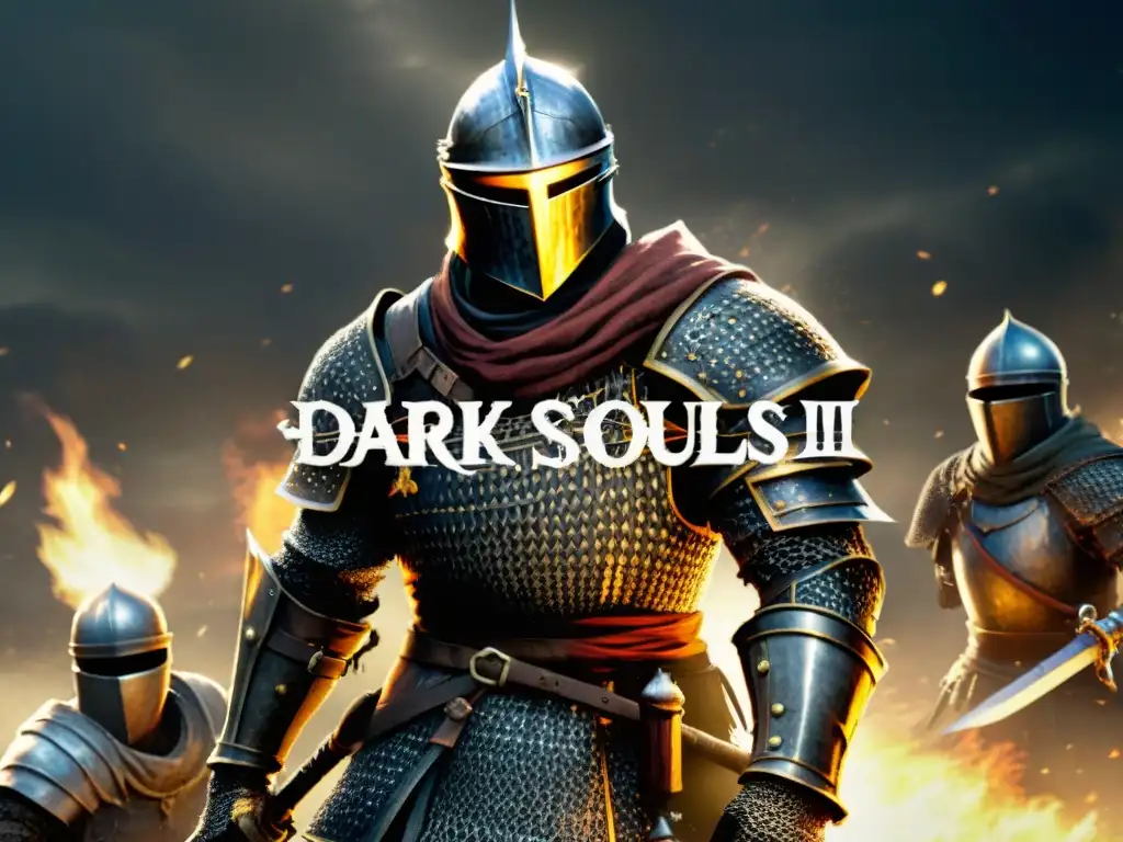 Maximizar personaje Dark Souls III en una batalla multiplayer intensa, mostrando estrategias y variedad de builds