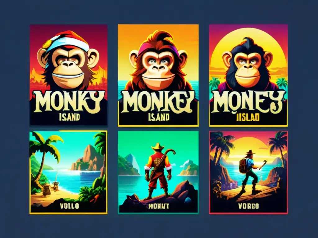 La evolución de las portadas de 'Monkey Island' a lo largo de los años, desde lo clásico hasta lo moderno