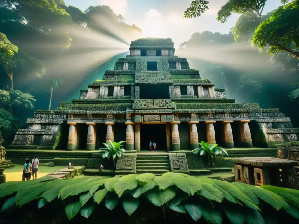 Explorando ruinas mayas con una app educativa holográfica