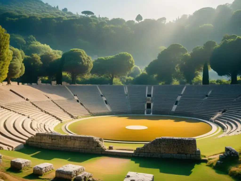 Ruinas del primer estadio olímpico en Olympia, Grecia, evocan la historia y origen de los Juegos Olímpicos en Asia