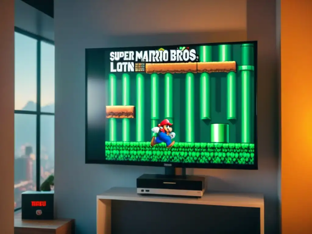 Un speedrunner enfocado en romper récord en Super Mario Bros, con precisión y dedicación