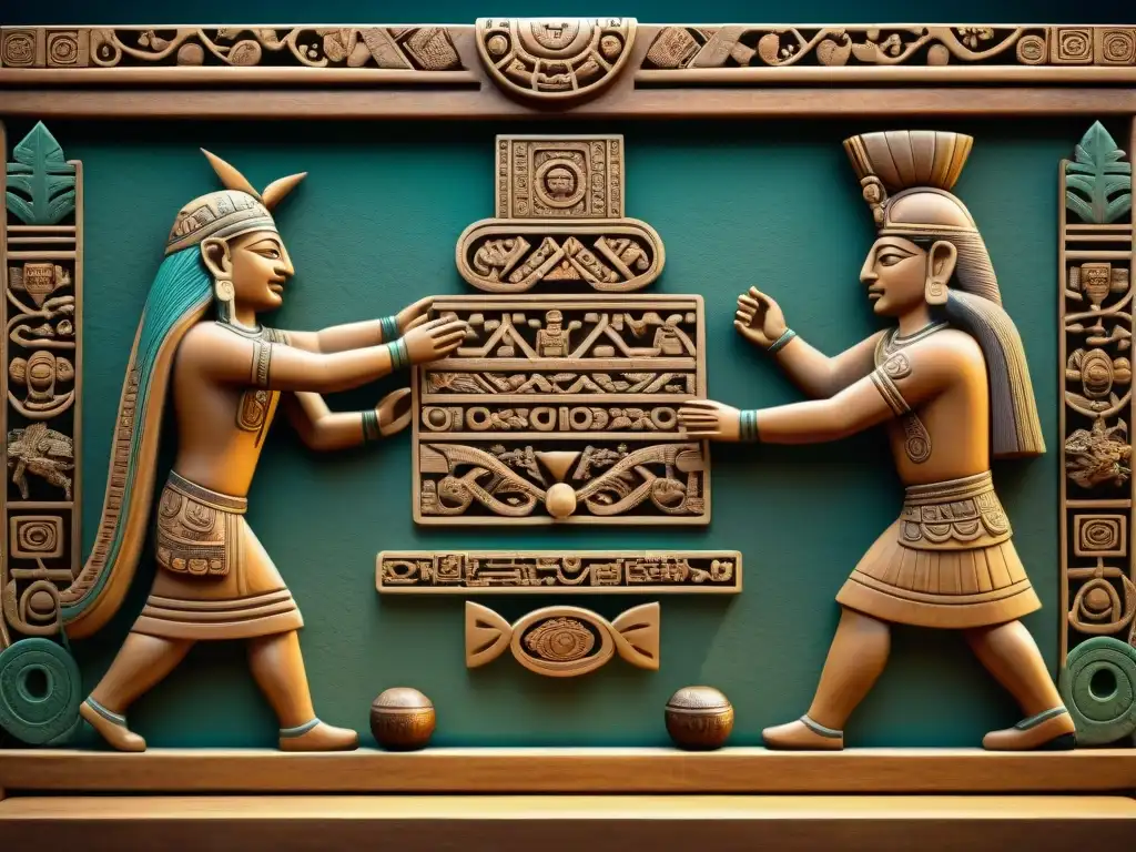 Talla de piedra maya detalla juego de patolli, historia juegos azar América Latina