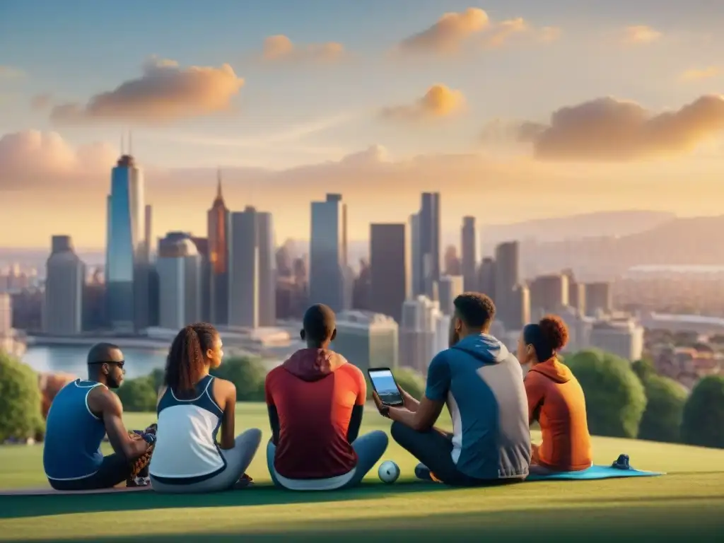 Una tarde vibrante en el parque, donde la competencia y la estrategia se mezclan en juegos de deportes móviles