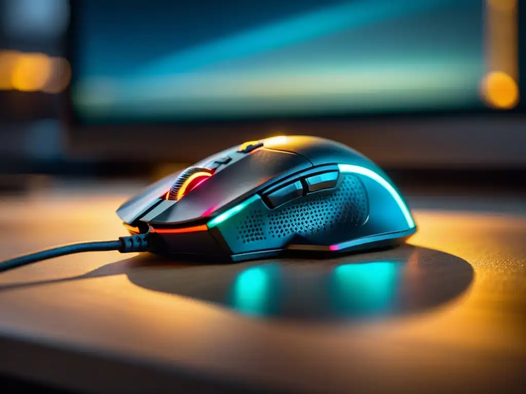 Teclado y ratón gaming de alta gama iluminados con RGB, resaltando la importancia de invertir en periféricos top para una experiencia inmersiva