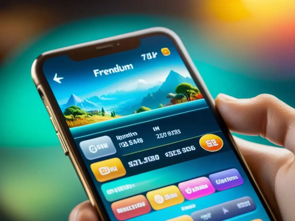 Un tentador juego móvil freemium revela sus opciones de compra, mostrando la dualidad entre gratis y costoso