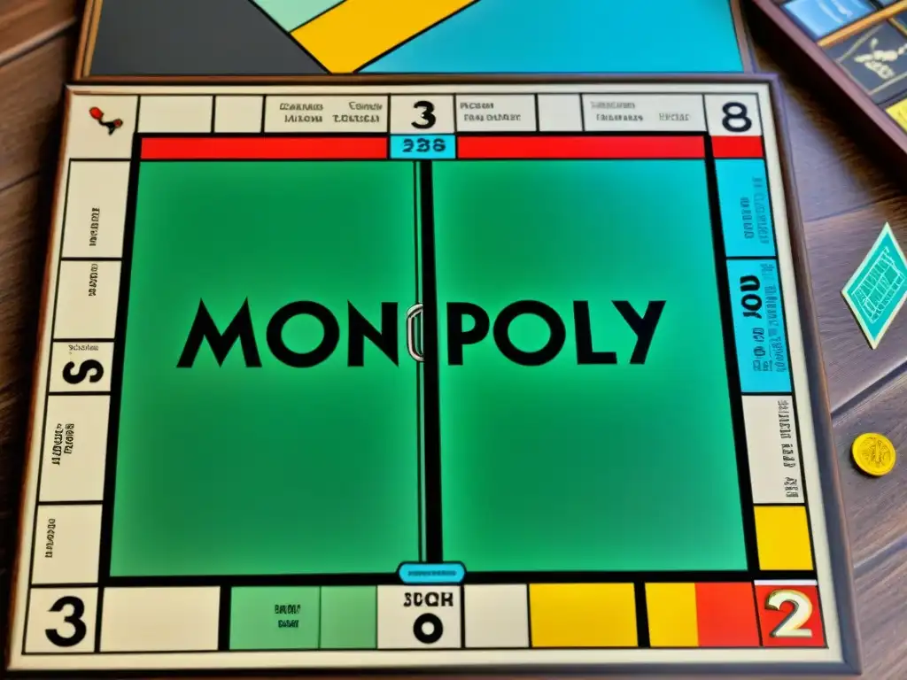 Transformaciones de juegos de mesa clásicos: tablero de Monopoly desgastado junto a su versión restaurada, resaltando detalles y colores