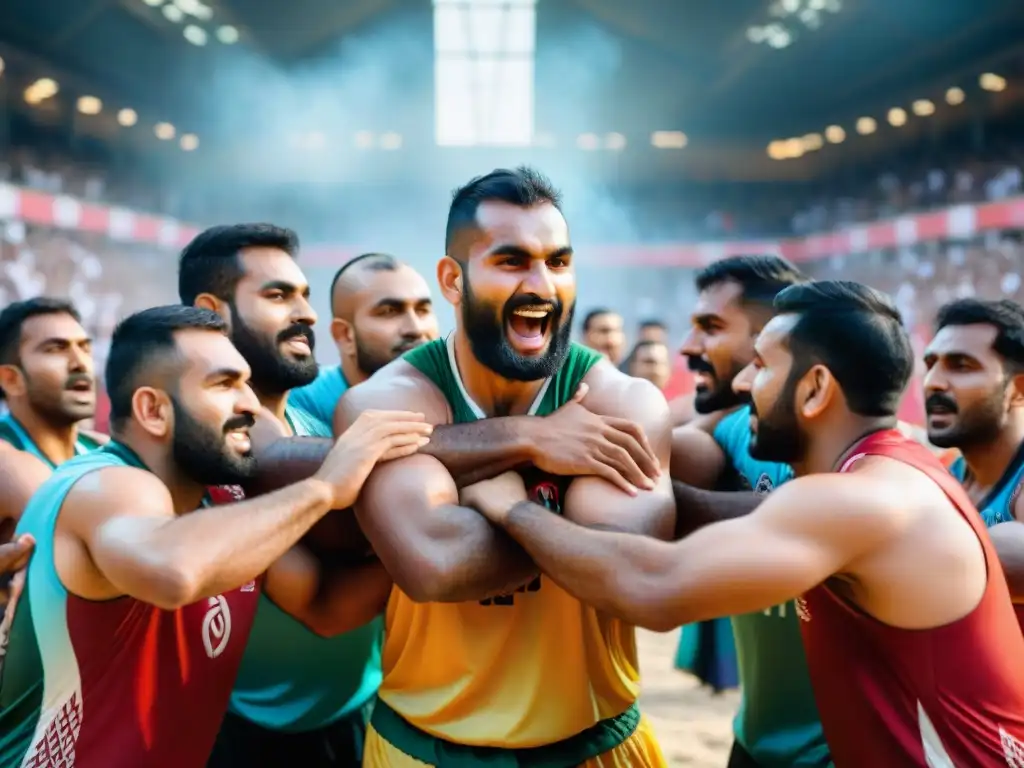 Unidos en diversidad: jugadores de Kabaddi de distintas culturas y países, celebrando la Historia del Kabaddi en el mundo