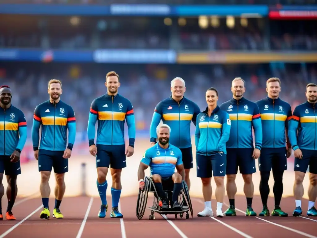 Unidos por la historia deportes paralímpicos Europa: Paraatletas europeos en uniformes nacionales, listos para competir