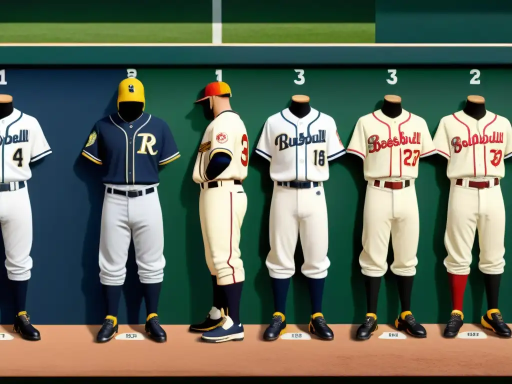 Un viaje visual a través de la historia de la evolución de los uniformes de béisbol