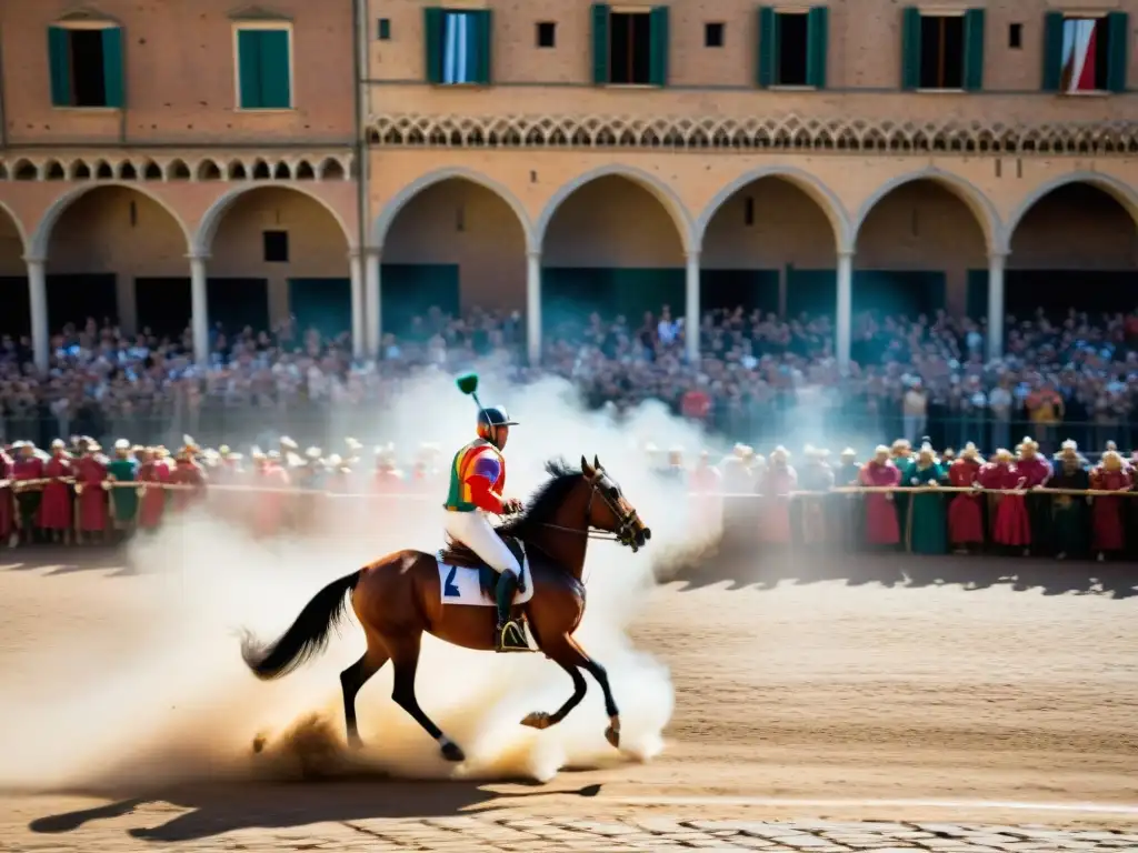 La vibrante y caótica carrera de caballos del Palio en Italia