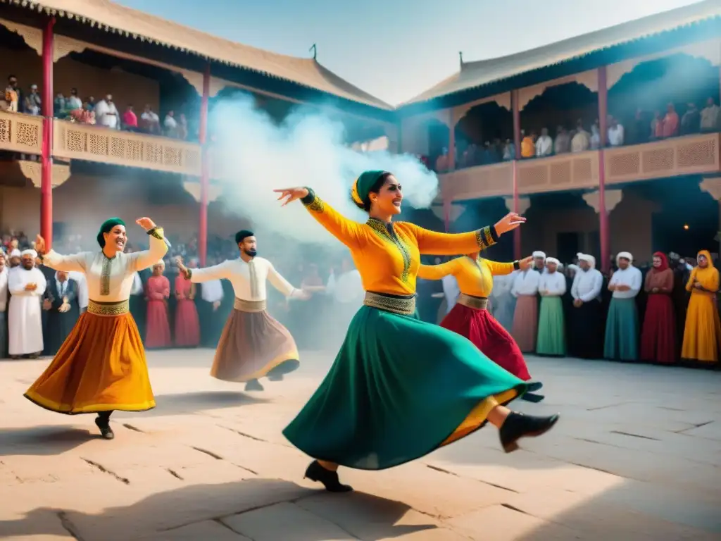 Vibrante danza Dabke en festival del Medio Oriente: colores, energía y tradición en juegos festividades Oriente Medio