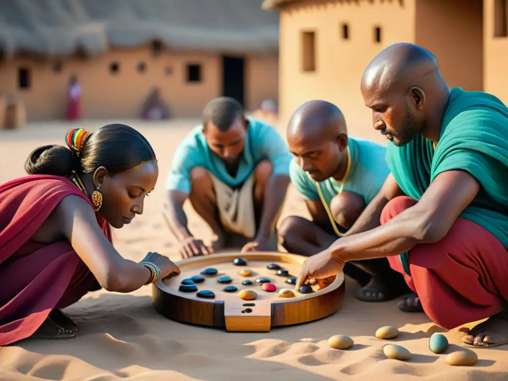 Un vibrante escenario en África donde se juega Mancala