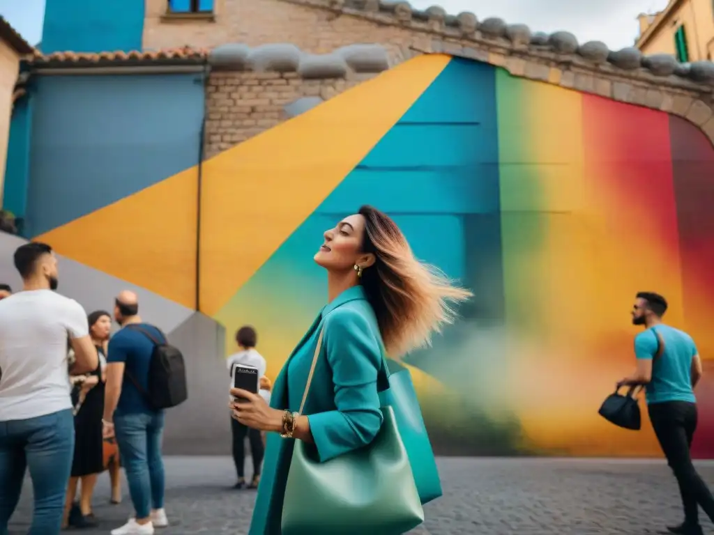 Un vibrante mural callejero en Barcelona captura la energía del arte urbano en Europa