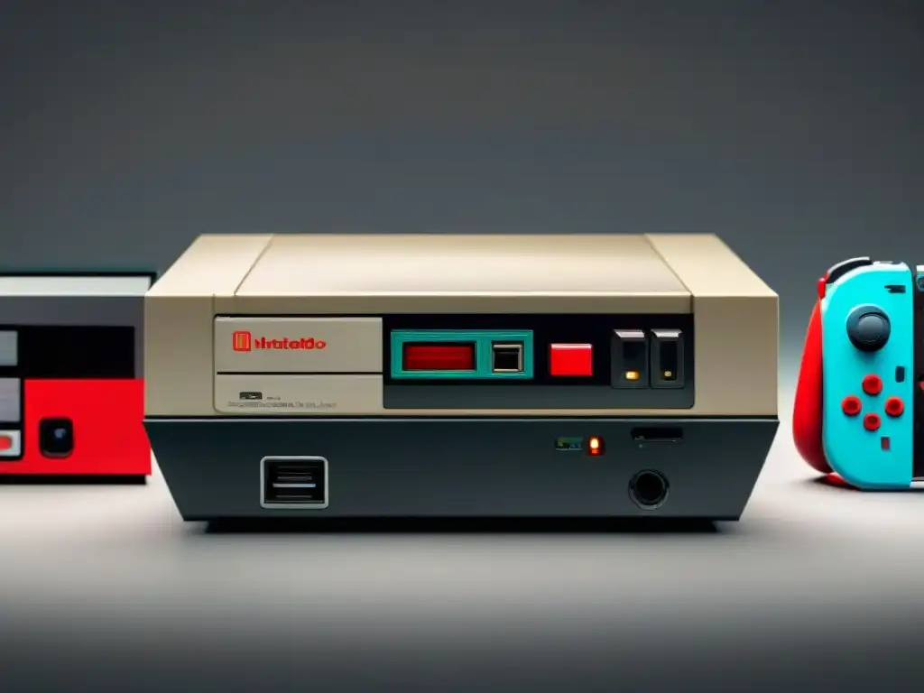 Evolución de los videojuegos Nintendo desde el NES hasta el Switch, destacando diseño y tecnología