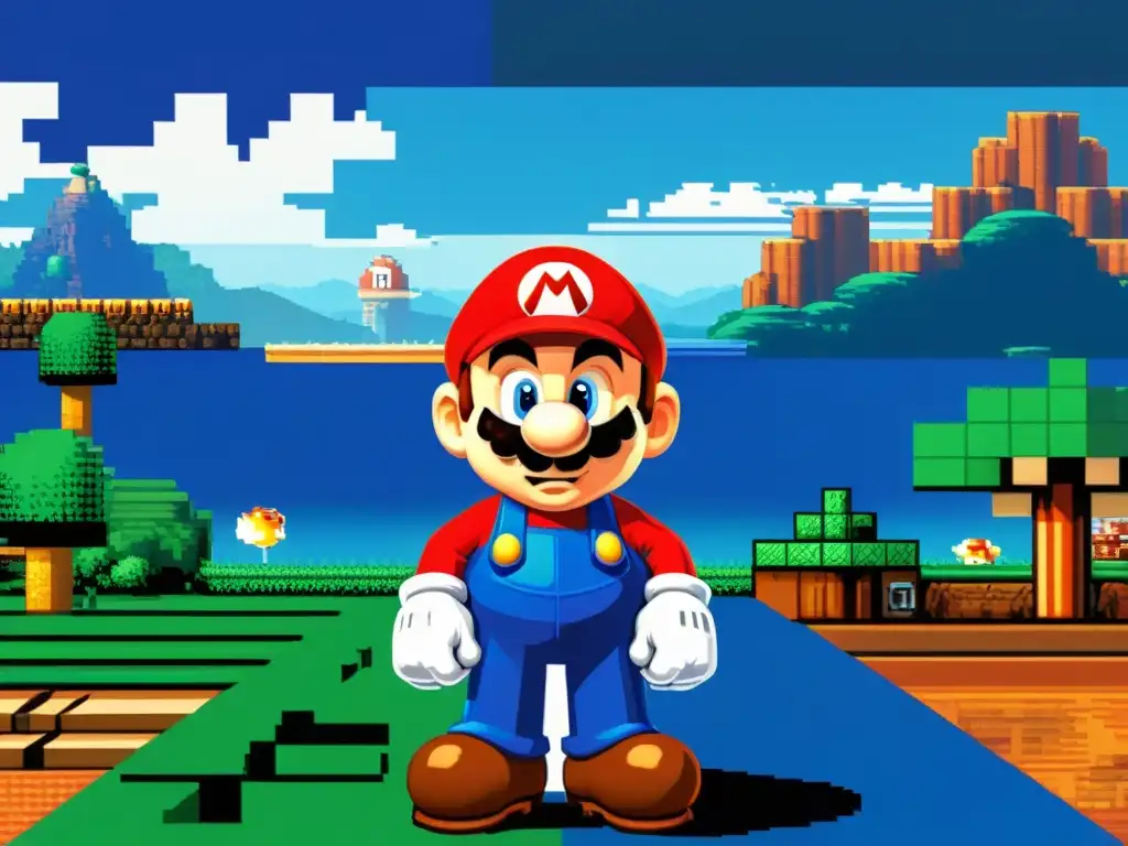 Transformación visual en la historia de los videojuegos: evolución de gráficos de 8 a 16 bits con Mario y Sonic